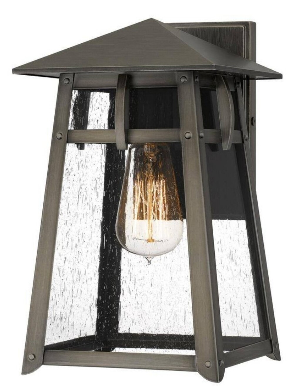 Quoizel Merle Outdoor Wall Lantern Burnished Bronze Industrial Rustic Farmhouse
